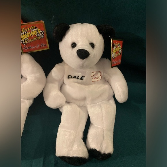 NWT Vintage 2000 Dale Earnhardt and Dale Jr. Plush Bears - Picture 5 of 5